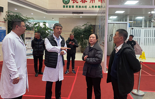 长白朝鲜族自治县卫健局考察组到长春市中医院参观考察